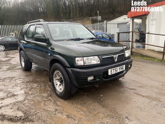 Location: Leeds - 2002 VAUXHALL FRONTERA LIMITED DTI Estate REG: ET51YHK, Keys: No, MOT Expiry date: 12-03-2026, 2172 Diesel, 5 Speed Manual Diesel, Former Keepers: 6
