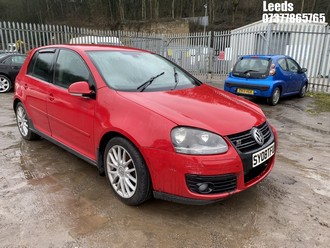 Location: Leeds - 2008 VOLKSWAGEN GOLF GT TDI 140 5 Door Hatchback REG: SY08TFU, Keys: No, MOT Expiry date: 10-12-2025, 1968 Diesel, 6 Speed Manual Diesel, Former Keepers: 6