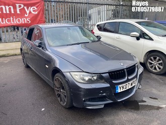 Location: Hayes - 2007 BMW 318I SE AUTO 4 Door Saloon REG: YK07WPO, Keys: No, MOT Expiry date: 13/12/2025, 1995 Petrol, 6 Speed Auto Petrol, Former Keepers: 10