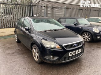 Location: Hayes - 2009 FORD FOCUS ZETEC 100 5 Door Hatchback REG: NL09JFJ, Keys: No, MOT Expiry date: 20/09/2025, 1596 Petrol, 5 Speed Manual Petrol, Former Keepers: 7