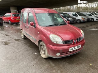 Location: Hayes - 2007 RENAULT KANGOO EXPRESSION AUTO MPV REG: GV57SYH, Keys: No, MOT Expiry date: 21/05/2026, 1598 Petrol, 4 Speed Auto Petrol, Former Keepers: 8