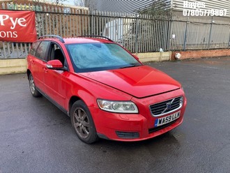 Location: Hayes - 2009 VOLVO V50 S Estate REG: WA59LLN, Keys: No, MOT Expiry date: 19/10/2026, 1596 Petrol, 5 Speed Manual Petrol, Former Keepers: 9