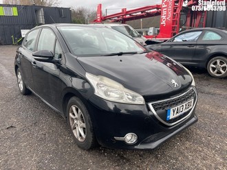 Location: Stapleford - 2013 PEUGEOT 208 ACTIVE 5 Door Hatchback REG: YA13XBX, Keys: Yes, MOT Expiry date: 22/12/2026, 1199 Petrol, 5 Speed Manual Petrol, Former Keepers: 6