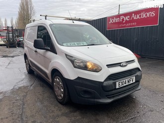 Location: Stapleford - 2014 FORD TRANSIT CONNECT 200 Panel Van REG: EX14WFV, Keys: Yes, MOT Expiry date: 19/03/2026, 1560 Diesel, 5 Speed Manual Diesel, Former Keepers: 4
