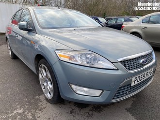 Location: Manchester - 2009 FORD MONDEO TITANIUM X TDCI 5 Door Hatchback REG: PO59RYG, 2179 Diesel, 6 Speed Manual Diesel, Former Keepers: 6, Keys: No, MOT Expiry date: 20/10/2026