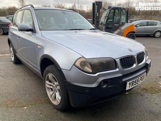 Location: Manchester - 2005 BMW X3 D SE Estate REG: YR55PGV, 1995 Diesel, 6 Speed Manual Diesel, Former Keepers: 3, Keys: No, MOT Expiry date: 22/12/2025