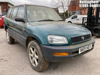 Location: Nottingham - 1996 TOYOTA RAV-4 GX AUTO ESTATE REG: N69HEX, 1998cc PETROL, 4 SPEED AUTO PETROL, Former Keepers: 0, Keys: Yes, MOT Expiry date: 13/01/2018