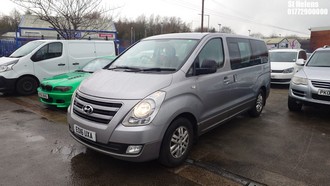 Location: St Helens - 2016 Hyundai i800 Se Crdi 5 Door MPV REG: EO16UXA, Keys: Yes, MOT Expiry date: 28/02/2026, 2497 CC Diesel, 6 Speed Manual Diesel, Former Keepers: 5