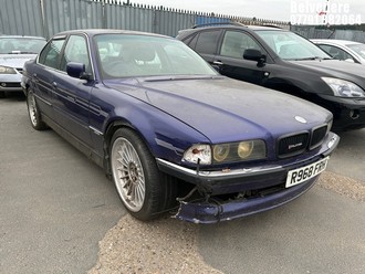 Location: BELVEDERE - 1997 BMW 728I AUTO 4 Door Saloon REG: R968FRH, 2793cc Petrol, 5 Speed Auto Petrol, Former Keepers: 1, Keys: No, MOT: Expiry date23/05/2025