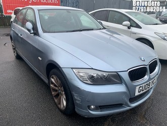 Location: BELVEDERE - 2009 BMW 318I SE AUTO 4 Door Saloon REG: GU09YCJ, 1995cc Petrol, 6 Speed Auto Petrol, Former Keepers: 6, Keys: No, MOT: Expiry date16.02.2026
