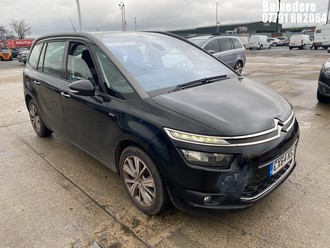 Location: Belvedere - 2014 CITROEN C4 GR PICASSO EXC AIR EHD MPV REG: CX64NSJ, 1560cc Diesel, 6 Speed Semi Auto Diesel, Former Keepers: 3, Keys: Yes, MOT Expiry date: 27/02/2026