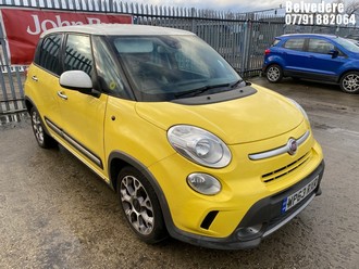 Location: Belvedere - 2013 FIAT 500L TREKKING MPV REG: WP63RXR, 1368cc Petrol, 6 Speed Manual Petrol, Former Keepers: 6, Keys: Yes, MOT Expiry date: 19/09/2026