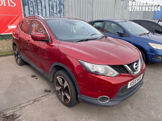 Location: Belvedere - 2015 NISSAN QASHQAI N-TEC + DCI 5 Door Hatchback REG: KS15WXB, Keys: No, MOT Expiry date: 23/06/2025, 1598 Diesel, 6 Speed Manual Diesel, Former Keepers: 4