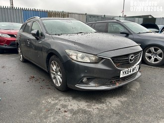 Location: Belvedere - 2014 MAZDA 6 SE-L NAV D Estate REG: YK64WPJ, Keys: No, MOT Expiry date: 04/12/2024, 2191 Diesel, 6 Speed Manual Diesel, Former Keepers: 5