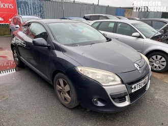 Location: Belvedere - 2011 RENAULT MEGANE DYNAMIQUE TTOM VVT Coupe REG: MT60WBK, Keys: No, MOT Expiry date: 30/06/2026, 1598 Petrol, 5 Speed Manual Petrol, Former Keepers: 7