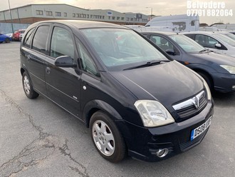 Location: Belvedere - 2008 VAUXHALL MERIVA DESIGN MPV REG: DS08UXF, Keys: No, MOT Expiry date: 19/12/2026, 1598 Petrol, 5 Speed Manual Petrol, Former Keepers: 5