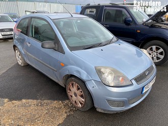 Location: Belvedere - 2007 FORD FIESTA STYLE CLIMATE 3 Door Hatchback REG: YR07FKH, Keys: No, MOT Expiry date: 17/01/2026, 1242 Petrol, 5 Speed Manual Petrol, Former Keepers: 7