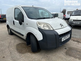 Location: Belvedere - 2013 CITROEN NEMO 660 X HDI Panel Van REG: LF13CTE, Keys: No, MOT Expiry date: 09/05/2025, 1248 Diesel, 5 Speed Manual Diesel, Former Keepers: 7