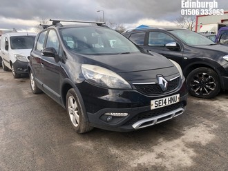 Location: Edinburgh - 2014 RENAULT SCENIC XMOD D-QUE TT NRG MPV REG: SE14HNU, Keys: No, MOT Expiry date: 25/02/2025, 1461 Diesel, 6 Speed Manual Diesel, Former Keepers: 3