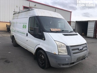 Location: Edinburgh - 2012 FORD TRANSIT 140 T280 FWD Panel Van REG: DF54FPS, Keys: No, MOT Expiry date: 12/02/2025, 2198 Diesel, 6 Speed Manual Diesel, Former Keepers: 4
