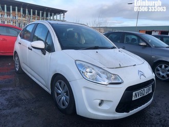 Location: Edinburgh - 2011 CITROEN C3 VT 5 Door Hatchback REG: NV60UBW, Keys: No, MOT Expiry date: 05/10/2024, 1124 Petrol, 5 Speed Manual Petrol, Former Keepers: 6