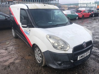 Location: Edinburgh - 2010 FIAT DOBLO 16V MULTIJET Panel Van REG: SM60DTY, Keys: Yes, MOT Expiry date: 14/02/2026, 1248 Diesel, 5 Speed Manual Diesel, Former Keepers: 12