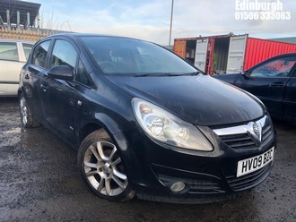 Location: Edinburgh - 2009 VAUXHALL CORSA SXI A/C 5 Door Hatchback REG: HV09BZC, Keys: No, MOT Expiry date: 20/08/2025, 1364 Petrol, 5 Speed Manual Petrol, Former Keepers: 6