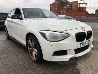 Location: Nottingham - 2014 BMW 120D M SPORT AUTO 5 Door Hatchback REG: YR14TGE, Keys: No, MOT Expiry date: 14/08/2026, 1995 Diesel, 8 Speed Auto Diesel, Former Keepers: 5