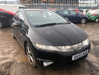 Location: Edinburgh - 2006 HONDA CIVIC ES I-VTEC 5 Door Hatchback REG: DA55NXD, Keys: No, MOT Expiry date: 02/01/2025, 1799 Petrol, 6 Speed Manual Petrol, Former Keepers: 4