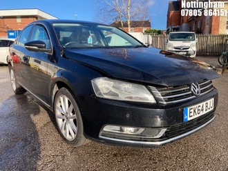 Location: Nottingham - 2014 VOLKSWAGEN PASSAT EXECUTIVE TDI BMT 4 Door Saloon REG: EK64BJJ, Keys: No, MOT Expiry date: 05/01/2026, 1968 Diesel, 6 Speed Semi Auto Diesel, Former Keepers: 7