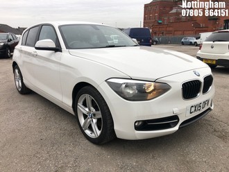 Location: Nottingham - 2015 BMW 116D SPORT 5 Door Hatchback REG: CX15OFW, 1995cc Diesel, 6 Speed Manual Diesel, Former Keepers: 3, Keys: Yes, MOT Expiry date: 08/02/2026