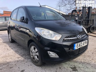 Location: Nottingham - 2013 HYUNDAI I10 ACTIVE 5 Door Hatchback REG: EA13AYN, Keys: No, MOT Expiry date: 06/12/2025, 1248 Petrol, 5 Speed Manual Petrol, Former Keepers: 4