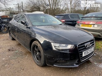 Location: Mitcham - 2013 AUDI A5 TDI 5 Door Hatchback REG: YE63SZJ, Keys: No, MOT Expiry date: 23/04/2026, 1968 Diesel, 6 Speed Manual Diesel, Former Keepers: 3