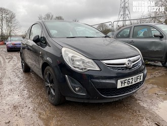 Location: Mitcham - 2012 VAUXHALL CORSA ACTIVE AC 3 Door Hatchback REG: YF62UFX, Keys: No, MOT Expiry date: 21/01/2026, 1229 Petrol, 5 Speed Manual Petrol, Former Keepers: 6