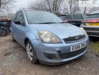 Location: Mitcham - 2006 FORD FIESTA STYLE CLIMATE 3 Door Hatchback REG: EX56ZNO, Keys: No, MOT Expiry date: 05/11/2025, 1242 Petrol, 5 Speed Manual Petrol, Former Keepers: 12