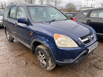 Location: Mitcham - 2002 HONDA CR-V I-VTEC SE SPORT AUTO Estate REG: PE02GNP, Keys: No, MOT Expiry date: 26/12/2025, 1998 Petrol, 4 Speed Auto Petrol, Former Keepers: 5