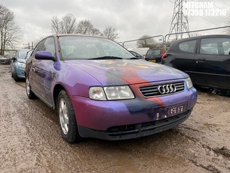 Location: Mitcham - 1999 AUDI A3 1.8 SPORT 3 Door Hatchback REG: V652EGC, Keys: No, MOT Expiry date: 07/06/2025, 1781 Petrol, 5 Speed Manual Petrol, Former Keepers: 4