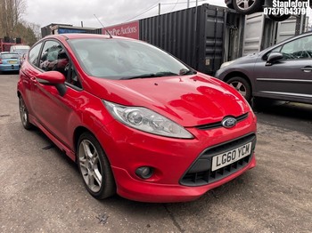 Location: Stapleford - 2010 FORD FIESTA ZETEC S TDCI 3 Door Hatchback REG: LG60YCM, Keys: Yes, MOT Expiry date: 07/10/2026, 1560 Diesel, 5 Speed Manual Diesel, Former Keepers: 7