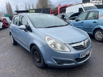 Location: Stapleford - 2007 VAUXHALL CORSA CLUB A/C 5 Door Hatchback REG: KP07LZD, Keys: Yes, MOT Expiry date: 11/07/2026, 1364 Petrol, 5 Speed Manual Petrol, Former Keepers: 6