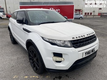 Location: South Wales - 2011 LAND ROVER RANGE ROVER EVOQUE DYNAMI Coupe REG: YH61NEL, 2179cc Diesel, 6 Speed Auto Diesel, Former Keepers: 4, Keys: Yes, MOT Expiry date: 17/01/2024