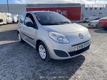 Location: South Wales - 2009 RENAULT TWINGO FREEWAY 3 DOOR HATCHBACK REG: CV59ZTF, 1149cc PETROL, 5 SPEED MANUAL PETROL, Former Keepers: 1, Keys: Yes, MOT Expiry date: 12/12/2023