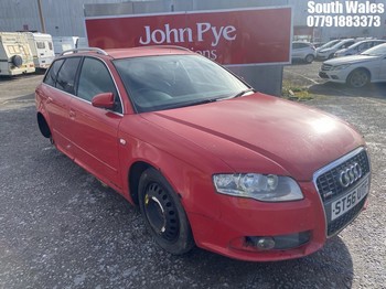Location: South Wales - 2007 AUDI A4 S LINE SE TDI Estate REG: ST56UTF, Keys: No, MOT Expiry date: 16/10/2024, 1986 Diesel, 6 Speed Manual Diesel, Former Keepers: 6
