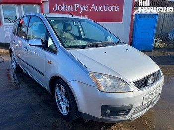 Location: Hull - 2005 FORD FOCUS C-MAX ZETEC MPV REG: MM05VEY, Keys: No, MOT Expiry date: 24/05/2025, 1596 Petrol, 5 Speed Manual Petrol, Former Keepers: 7