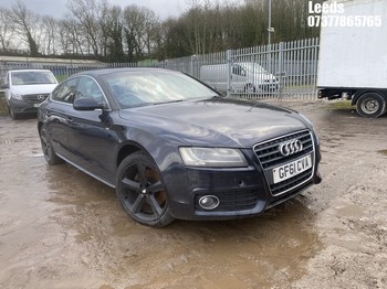 Location: Leeds - 2011 AUDI A5 S LINE TDI 143 5 Door Hatchback REG: GF61CVA, Keys: No, MOT Expiry date: 27-01-2026, 1968 Diesel, 6 Speed Manual Diesel, Former Keepers: 5