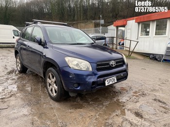 Location: Leeds - 2006 TOYOTA RAV4 XT3 Estate REG: SP06LTV, Keys: No, MOT Expiry date: 28-11-2025, 1998 Petrol, 5 Speed Manual Petrol, Former Keepers: 4