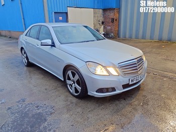 Location: St Helens - 2010 Mercedes E220 Blueef-cy Se Cdi A 4 Door Saloon REG: MF60VCA, Keys: Yes, MOT Expiry date: 13/04/2026, 2143 CC Diesel, 5 Speed Automatic Diesel, Former Keepers: 2