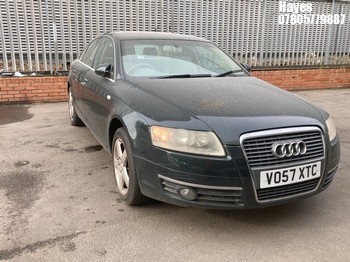 Location: Hayes - 2007 AUDI A6 SE T FSI CVT 4 Door Saloon REG: VO57XTC, Keys: No, MOT Expiry date: 23/04/2026, 1968 Petrol, Variable Speed Auto Petrol, Former Keepers: 7