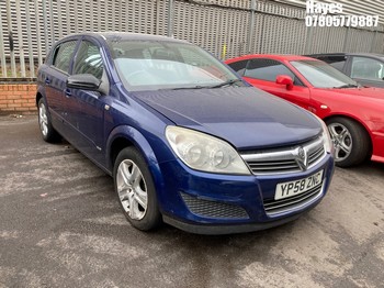 Location: Hayes - 2009 VAUXHALL ASTRA CLUB A 5 Door Hatchback REG: YP58ZNC, Keys: No, MOT Expiry date: 23/08/2026, 1796 Petrol, 4 Speed Auto Petrol, Former Keepers: 7