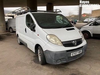 Location: Hayes - 2007 VAUXHALL VIVARO 2900 CDTI SWB Panel Van REG: EY07YNR, Keys: No, MOT Expiry date: 01/10/2025, 1995 Diesel, 6 Speed Manual Diesel, Former Keepers: 3