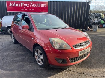 Location: Stapleford - 2007 FORD FIESTA ZETEC CLIMATE 5 Door Hatchback REG: MF07OSE, Keys: No, MOT Expiry date: 24/04/2026, 1242 Petrol, 5 Speed Manual Petrol, Former Keepers: 2